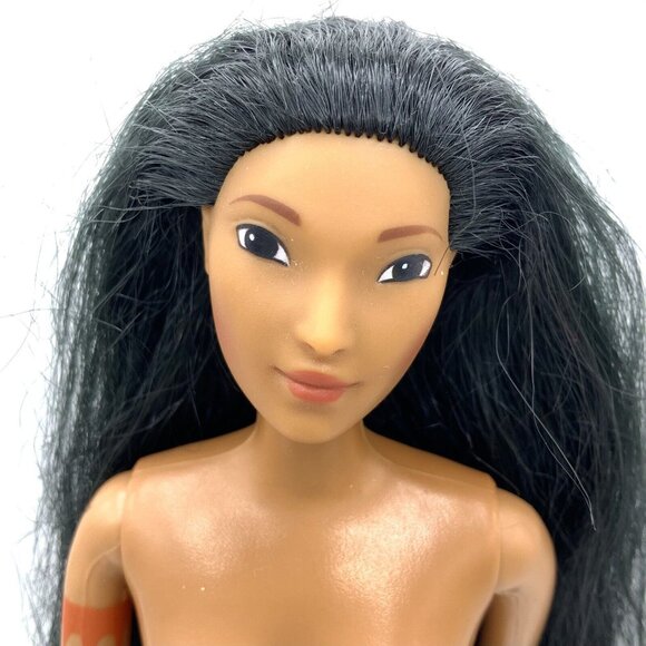 Vtg Disney Barbie POCAHONTAS Doll Nude Native American Indian Princess Mattel - Picture 2 of 12